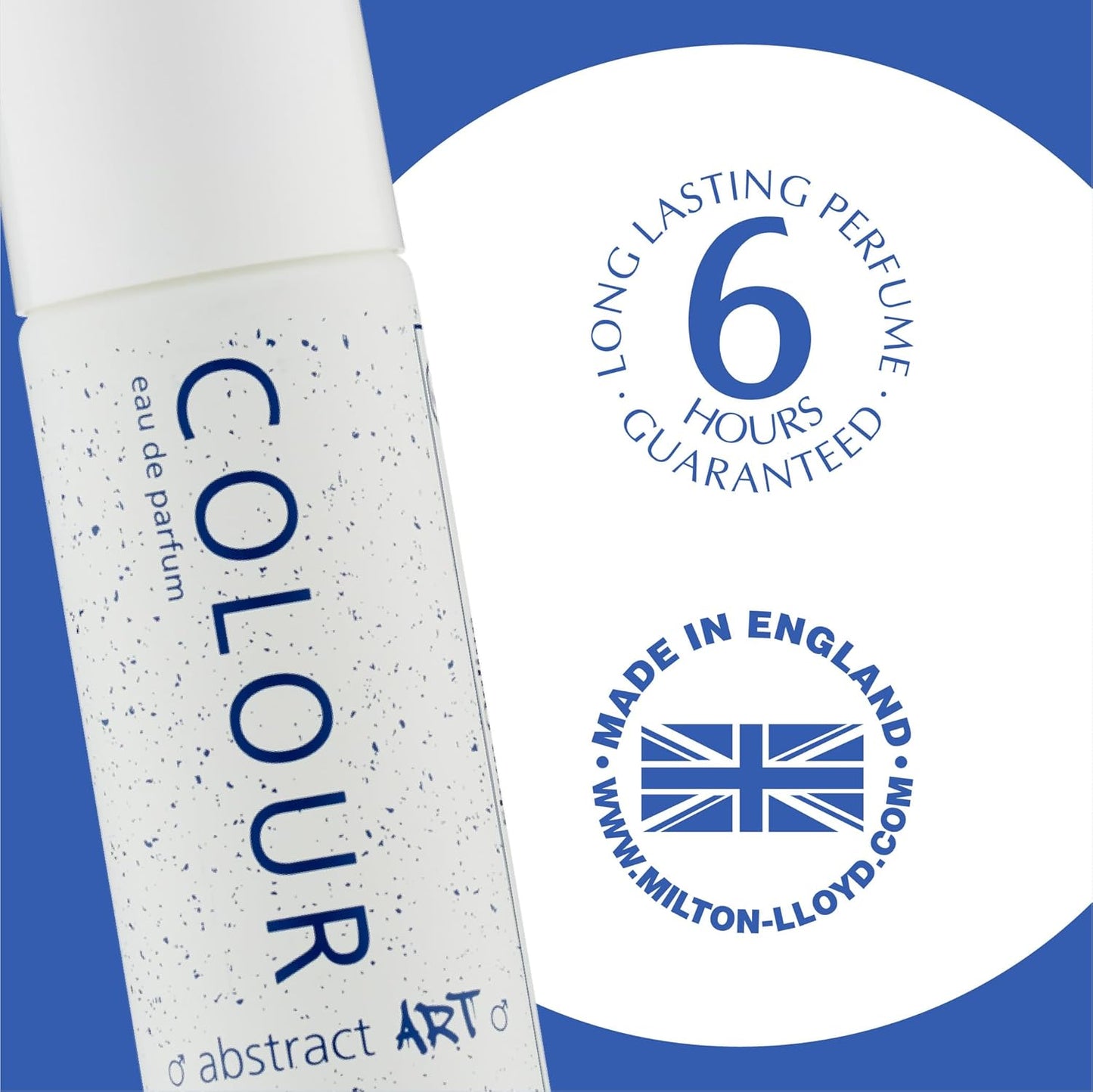 COLOUR ME Milton-Lloyd Abstract Art - Eau de Parfum - Long Lasting Perfume for Men - Patchouli, Sandalwood Cologne for Men - Woody Fragrances - 1.7 oz.