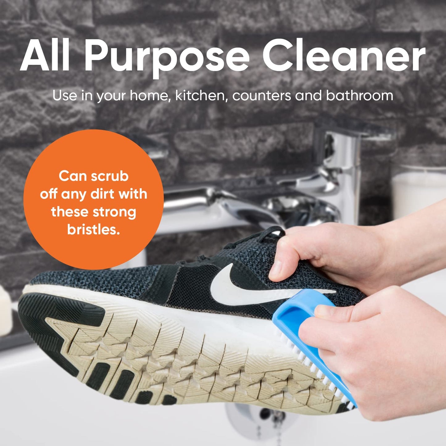 Nail Brush for Cleaning Fingernails, Nail Scrubber Brush, Toe Foot Hands Fingernail Brush Cleaner- Small Scrub Brush- All-Purpose Stiff Cleaning Brush for Home, Kitchen, Work, 6 pack - Superio