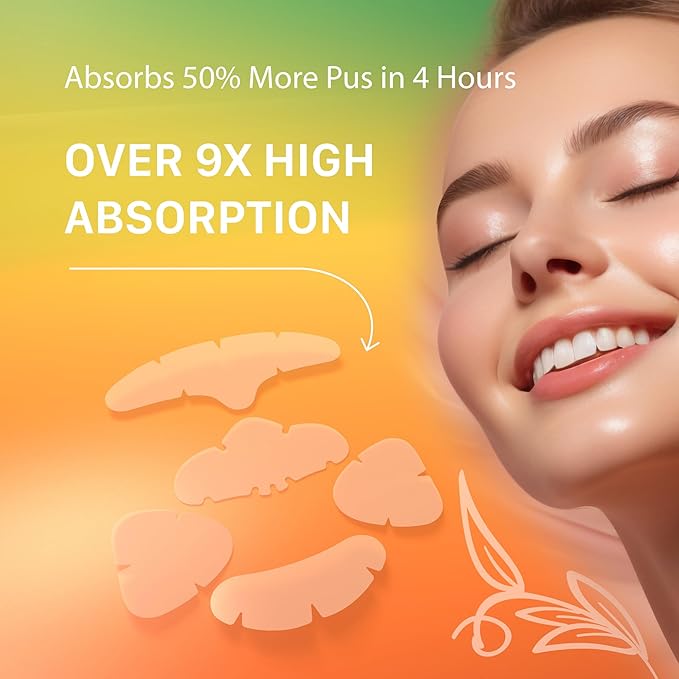 Acne Face Patches-XL (6 sets) COSMETICS™ | Medical Grade | Hydrocolloid Mask for Acne | 6 Sets of Large Patches for Breakouts on Nose, Chin, Cheeks & Forehead | Dermatologist Approve