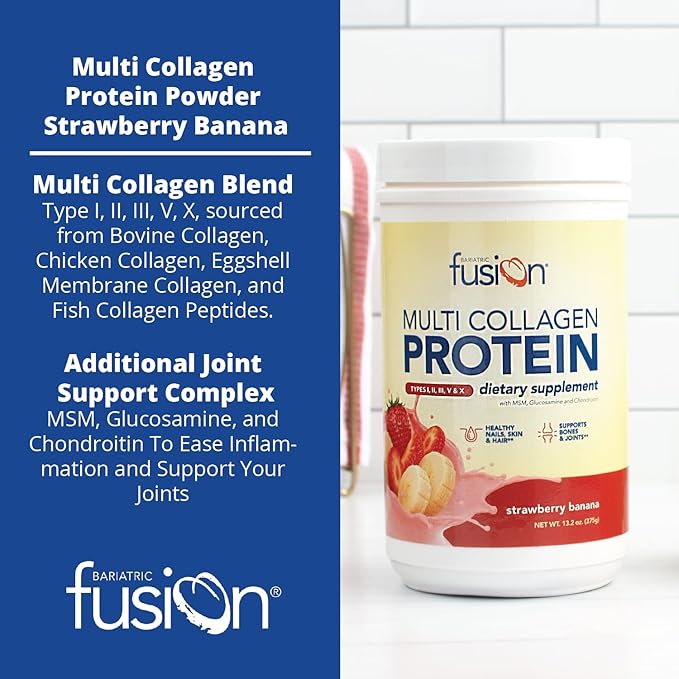 Bariatric Fusion Strawberry Banana Multi Collagen 30 Servings