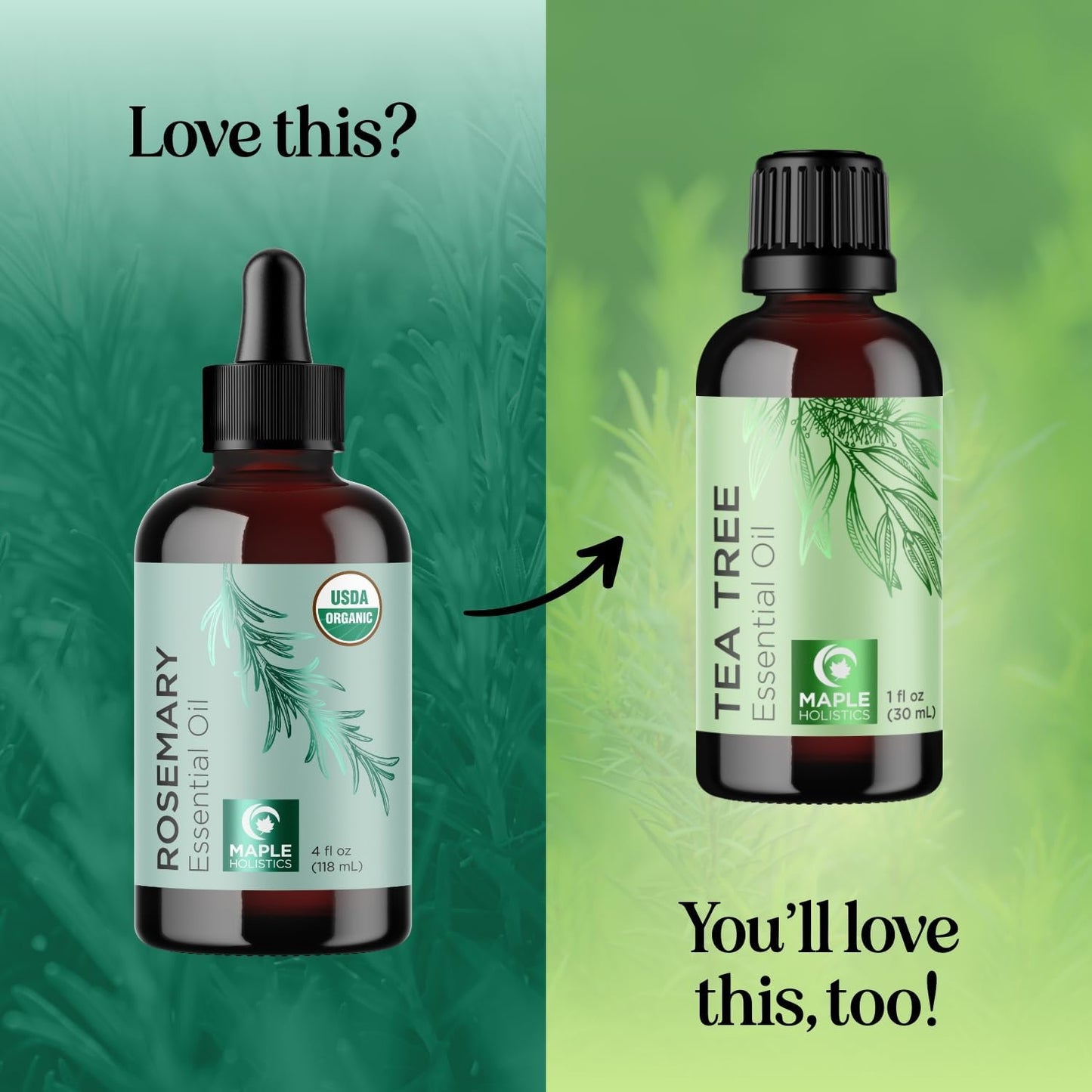 Certified Organic Rosemary Oil for Hair - Extra Large 100% Pure USDA Organic Rosemary Essential Oil for Hair Skin and Nails - Oil for Dry Scalp Treatment and Enhanced Volume and Shine