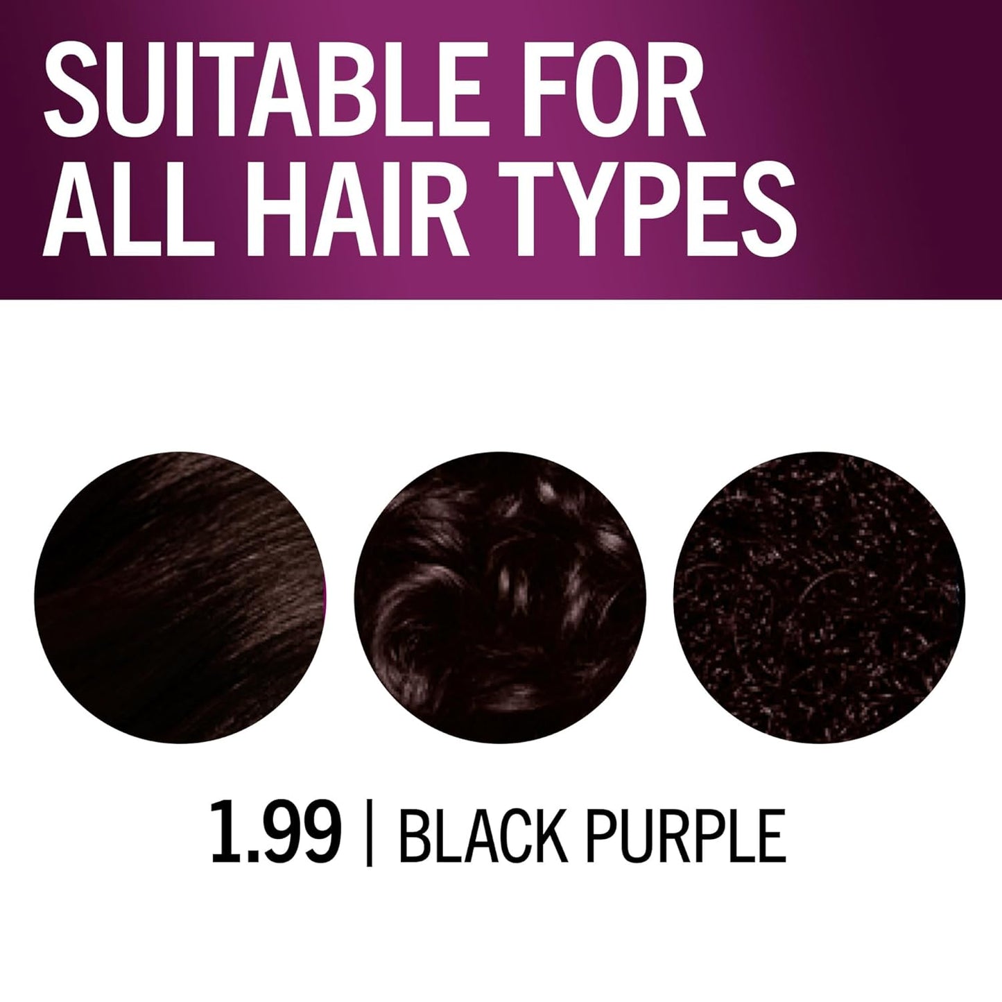 Schwarzkopf Keratin Color Permanent Hair Color, 1.99 Black Purple, 1 Application - Professionally Inspired Permanent Hair Dye, for up to 80% Less Breakage vs Untreated Hair and upto 100% Gray Coverage