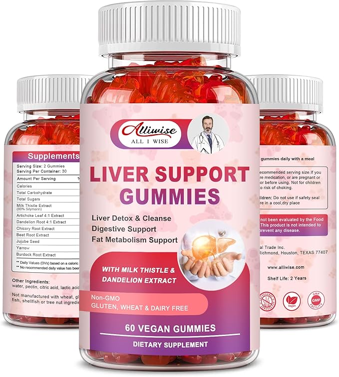 Liver Support Gummies with Milk Thistle 80% Silymarin