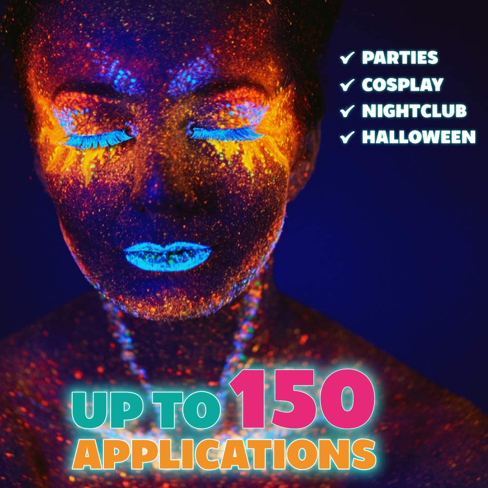 Kraze FX Dome Stroke - Cheer (25 gm), Professional 1-Stroke Split Cake, Hypoallergenic, Non-Toxic, Water Activated Face & Body Painting Makeup Supplies for Sensitive Skin, Kid Safe, Adults