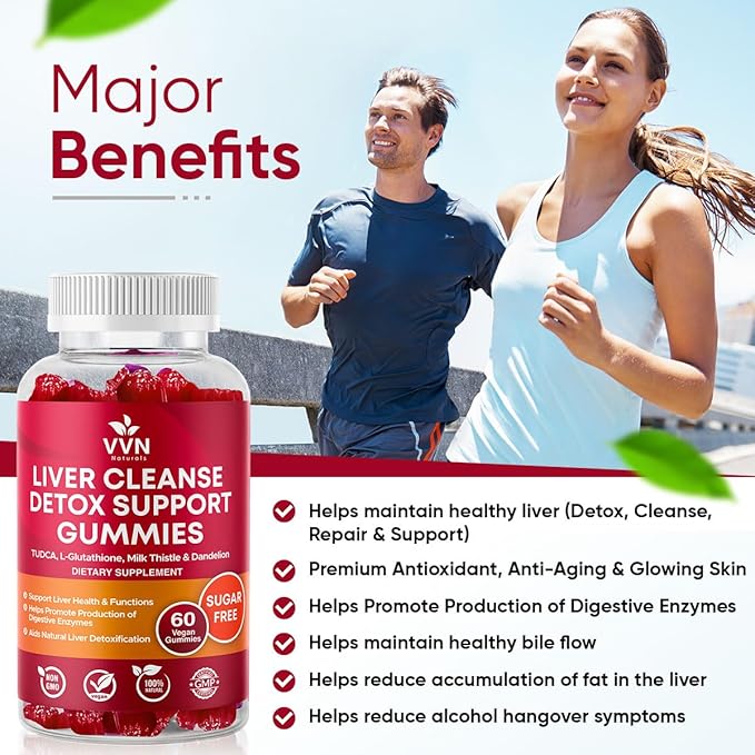 VVNaturals Sugar-Free 26-in-1 Liver Cleanse Detox 3000mg Blend 60 Vegan