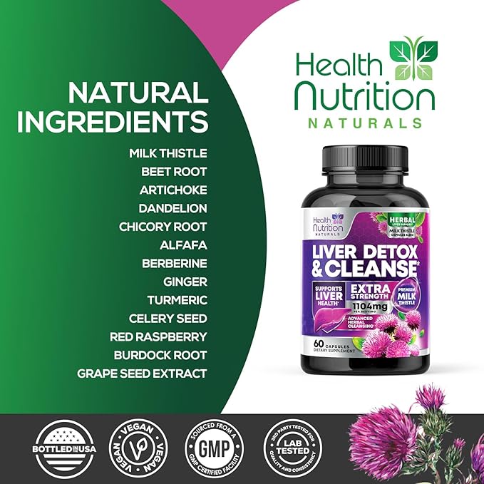Gentle Liver Cleanse Detox & Repair Formula 60 Capsules