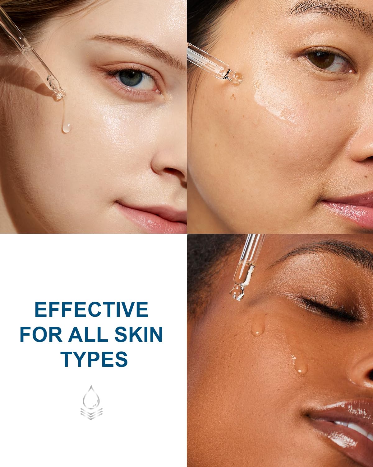 EWG Verified Hyaluronic Acid Serum for Face 8 + 2 fl oz, Vitamin B5 & Triple Pure Hyaluronic Acid 2%, Anti-aging Facial Serum for Fine Line Wrinkle Hydrating Serum Plump Dry Skin Fragrance-Free