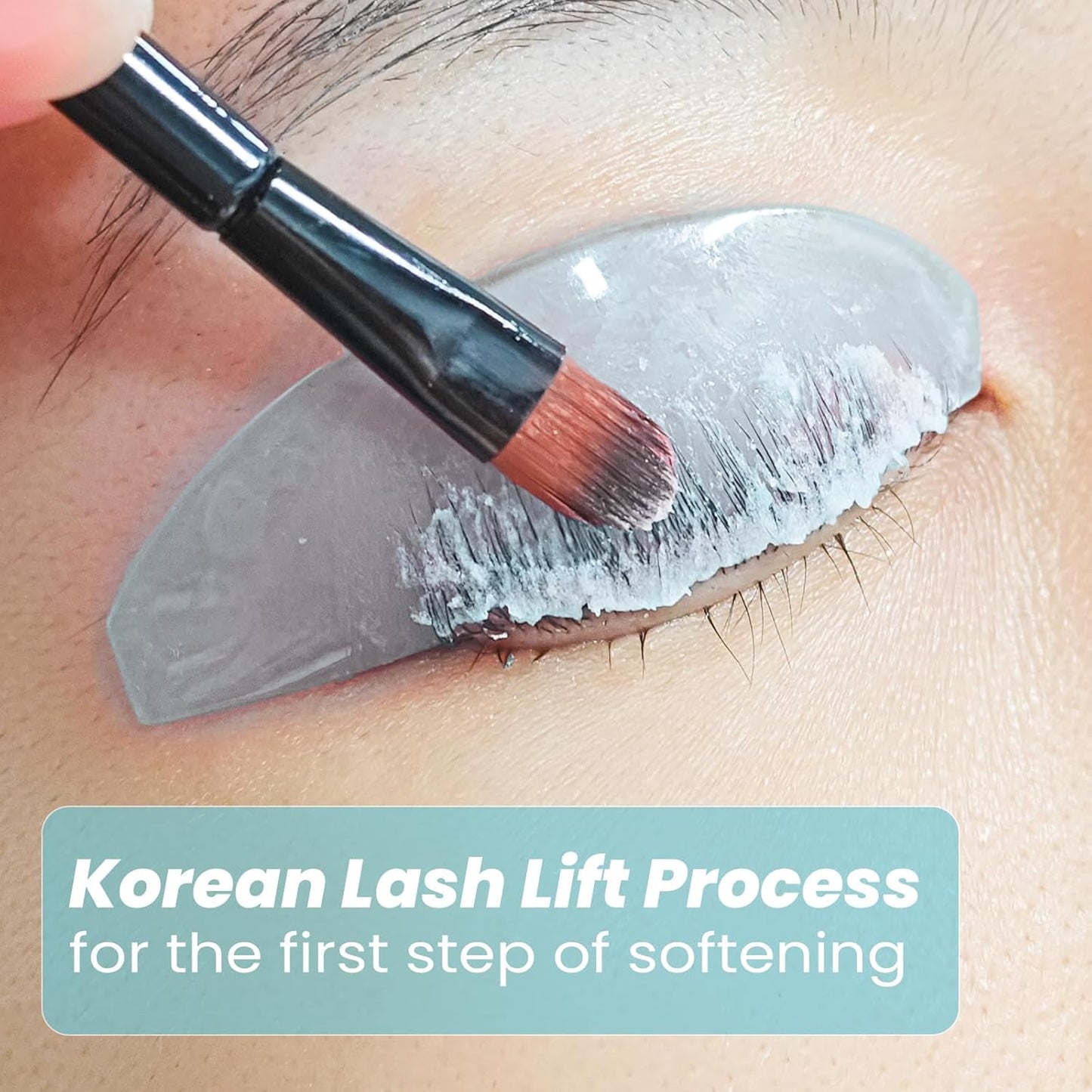 Lash Lift Shields Flat, Lomansa Korean Lash Lift Pads Super Sticky Glueless For NO.1 Perm Soften Lash Lift Rods (Blue)