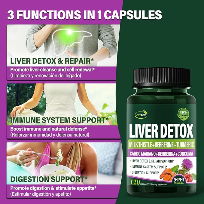 Liver Detox & Repair Capsules 120 Count