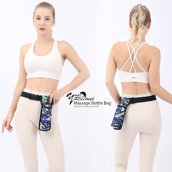 Massage Bottle Bag Massage Therapist Holster Massage Lotion Holster Massage Oil Holster(YR1KD-MiCai-LV)