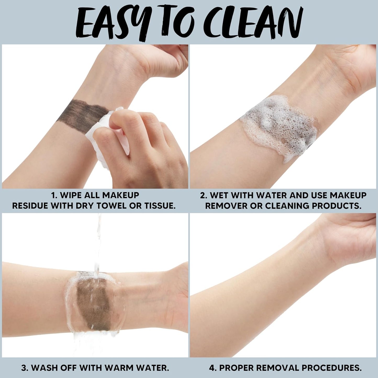 Spooktacular Creations Halloween Face Body Paint Black Lipstick for Adult, Clown SFX Foundation Cream Makeup for Sports Festival or Stage Makeup Cosplay Party Dress Up (0.13 Oz)