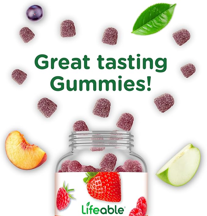 Lifeable Teens Biotin 10000mcg Gummies | Vitamin B7 | Vegan Biotin Supplement | Great Tasting Biotin Gummies for Hair Growth, Healthy Skin and Nails | Biotin Vitamins for Teens | 90 Gummies