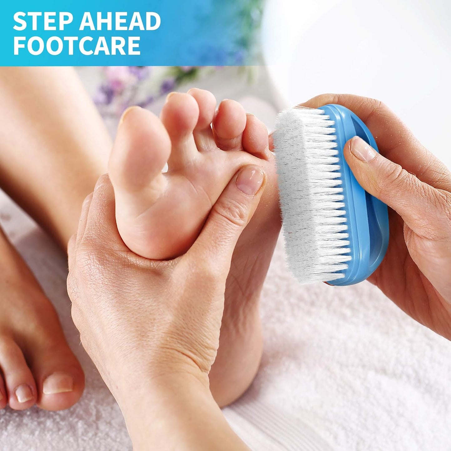 Konex Perfect-Grip Large Hand and Nail Brush 4" X 2-1/4" X 1-1/2" (Blue)