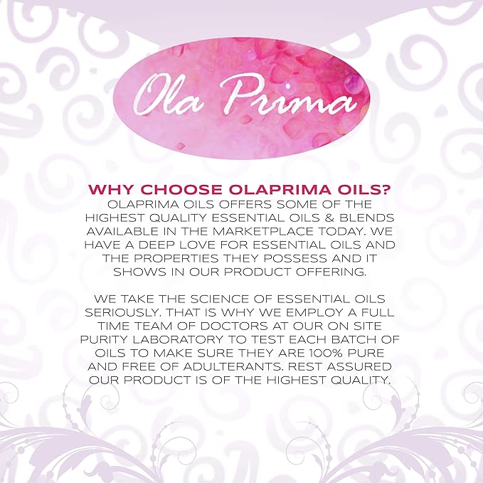 Ola Prima Ginger Essential Oil 8 fl oz – Therapeutic Grade Ginger Aromatherapy Oil