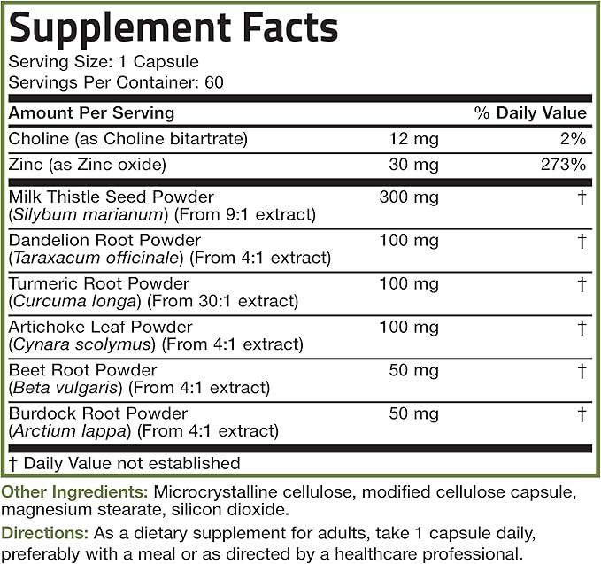 Bronson Liver Detox Advanced Detox & 60 Vegetarian