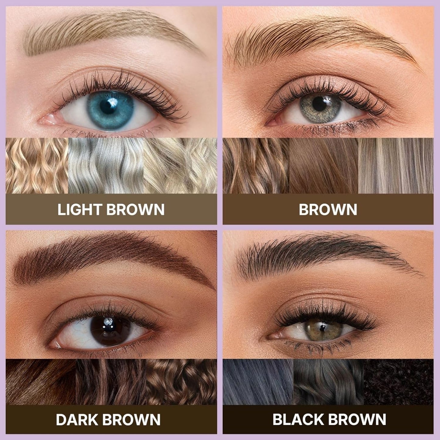 30° Curved Eyebrow Pencil, Magic 2 in 1 Eyebrow Pen Pro, Waterproof Eye Brow Pen with 2 Tips, Vivid Microblading Brow Pencils for Women, Last All Day Makeup (Brown)