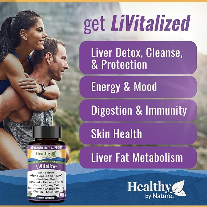 LiVitalize 28-in-1 Liver Health Support 1540mg, 60 60 Capsules