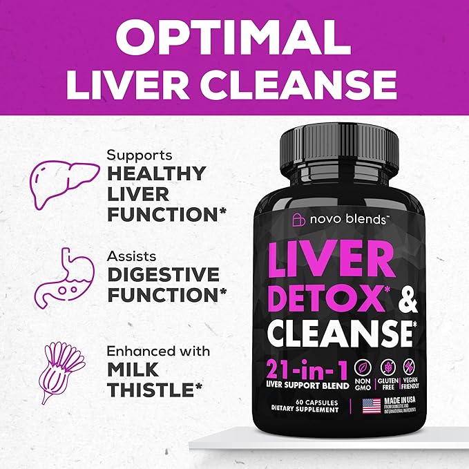 Liver Cleanse Detox & Repair Support 60 Capsules