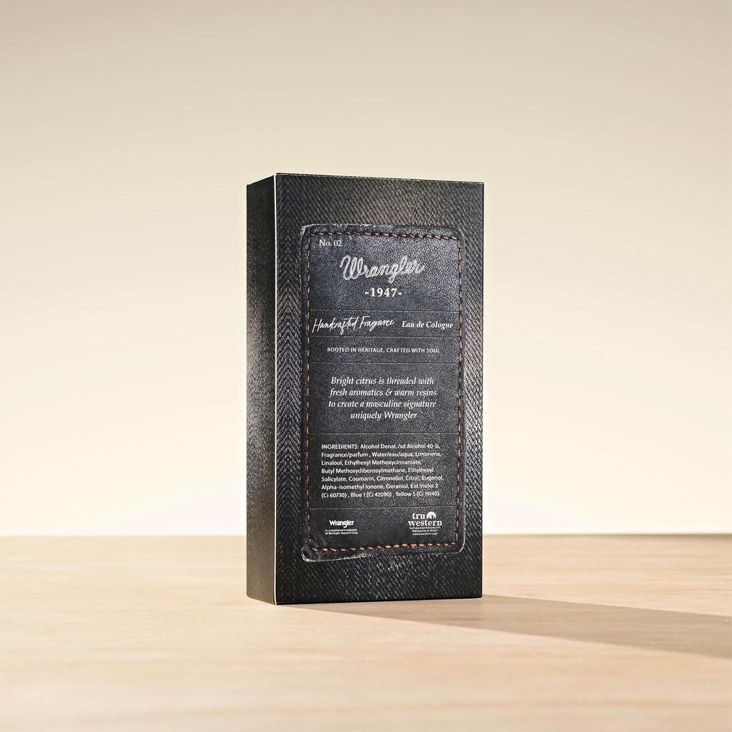 Wrangler 1947 Cologne for Men by Tru Western, 2.5oz, Cedarwood, Amber, Pink Pepper, Zesty Bergamot, Eucalyptus, & Ranch water Accord, Masculine Fragrance, Fresh Aromatics & Warm Resins