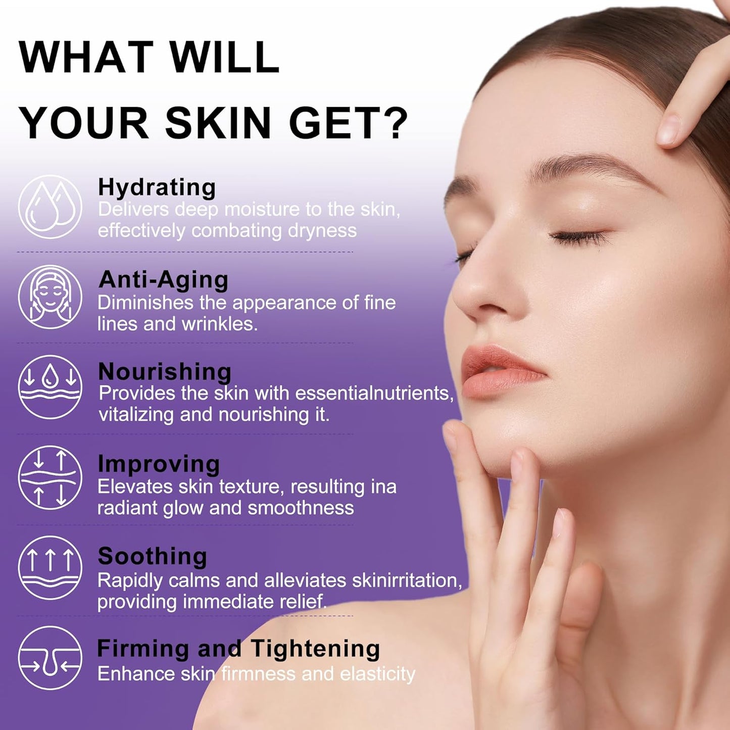 Skin Care Set,6Pcs Professional Womens Teens Tighten Lift Firm Skincare,Hydrate Anti-Aging Facial Routine Kit Travel Gift Set,Birthday Christmas Secret Santa Gifts for Women Teenage Girl Wife Mom