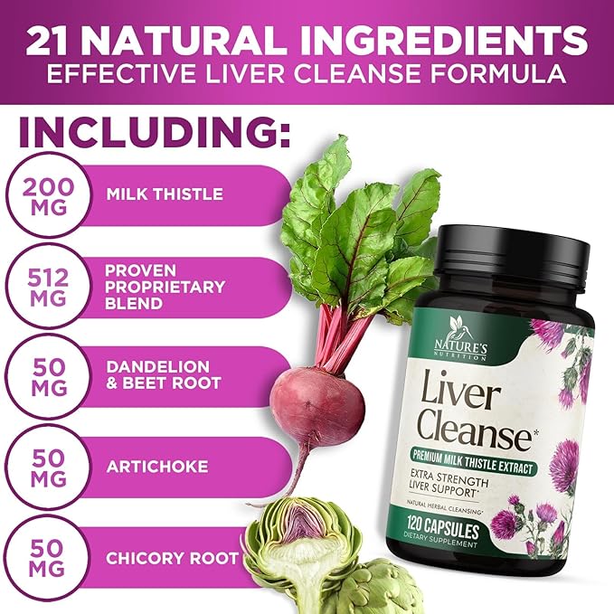 Liver Cleanse Detox & Repair Formula 120 Capsules