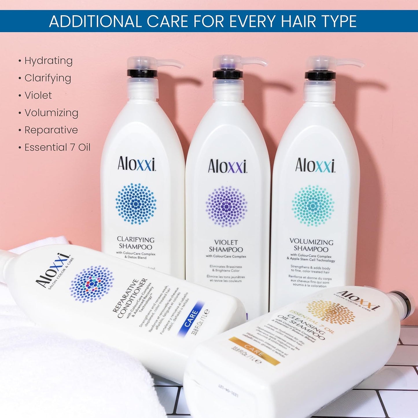 ALOXXI Hydrating Shampoo for Color Treated Hair with Keratin & Silk Amino Acids and ColourCare Complex, 10.1 Fl Oz