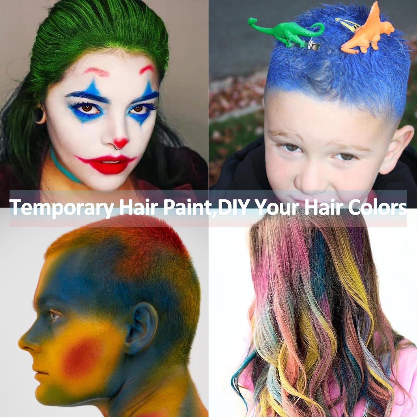 Mysense Green Face Body Hair Paint Stick,Halloween Elphaba Witch Costume Hulk Cosplay Makeup,Water Based Washable Temporary Hair Color,St Patricks Day Makeup Accessories for Adults and Children,0.5oz