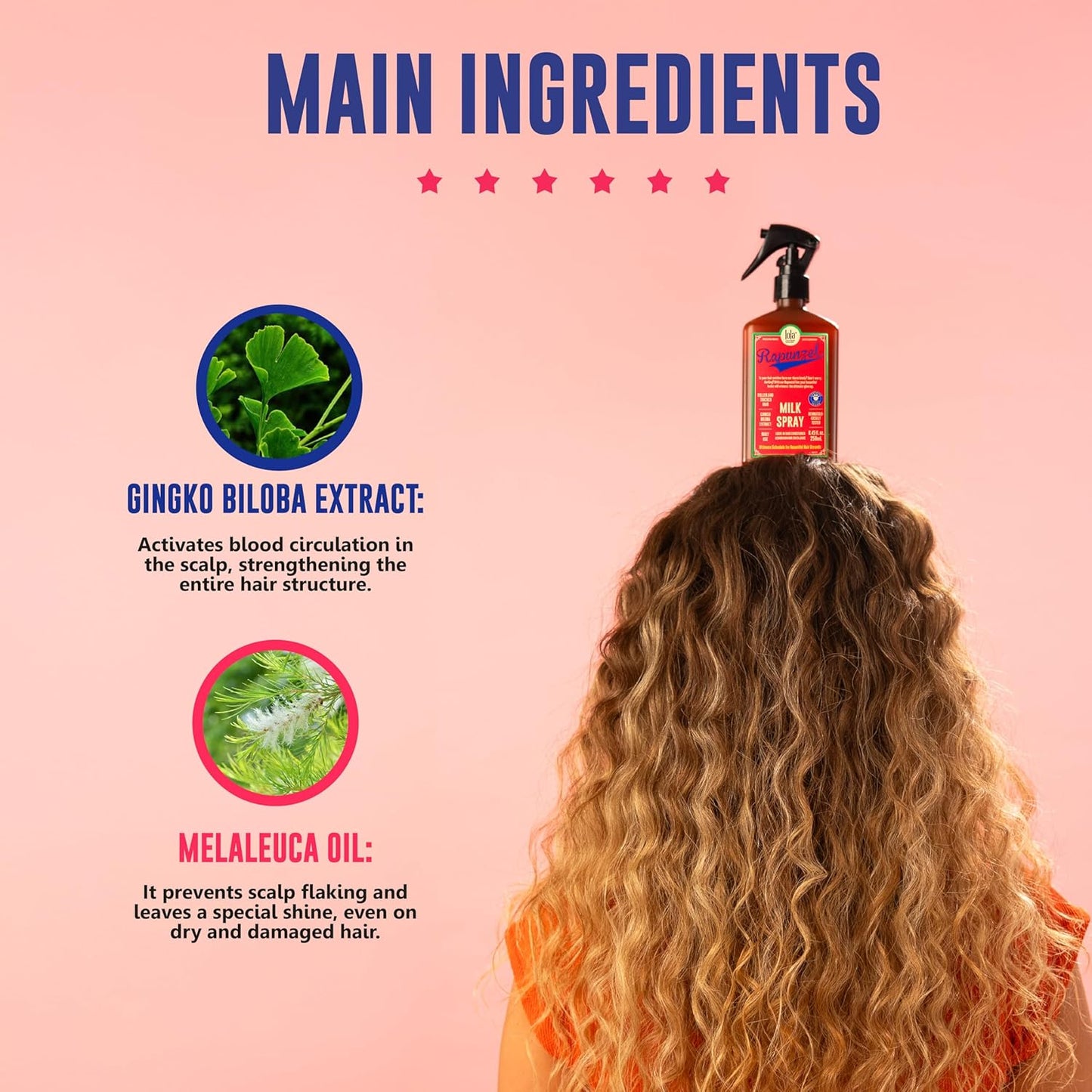 Lola From Rio – Rapunzel Milk Spray for Women – Hydrating Leave-In Conditioner & Detangler – Lightweight Moisturizing Hair Treatment for Dry, Damaged Hair – 8.45 fl oz