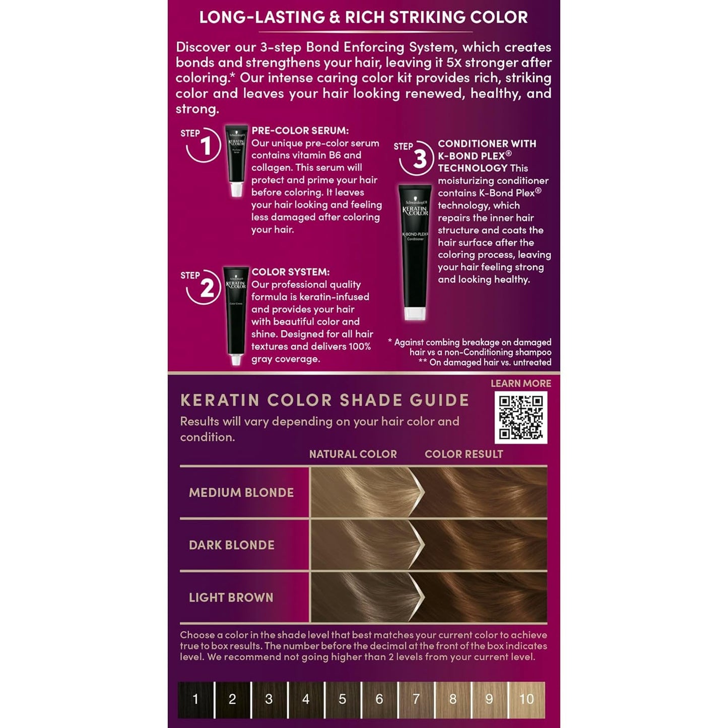 Schwarzkopf Keratin Permanent Hair Dye Cream, 6.33 Light Gold Brown, Professional Quality Color for Up to 100% Gray Coverage, Bond Enforcing System