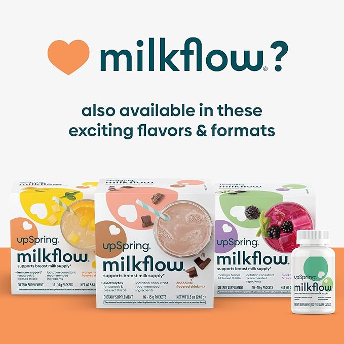 UpSpring Milkflow Immune Support Breastfeeding Supplement 16 Drink