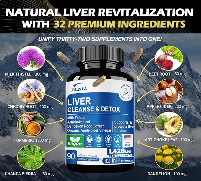 Liver Cleanse Detox Milk Thistle- 90