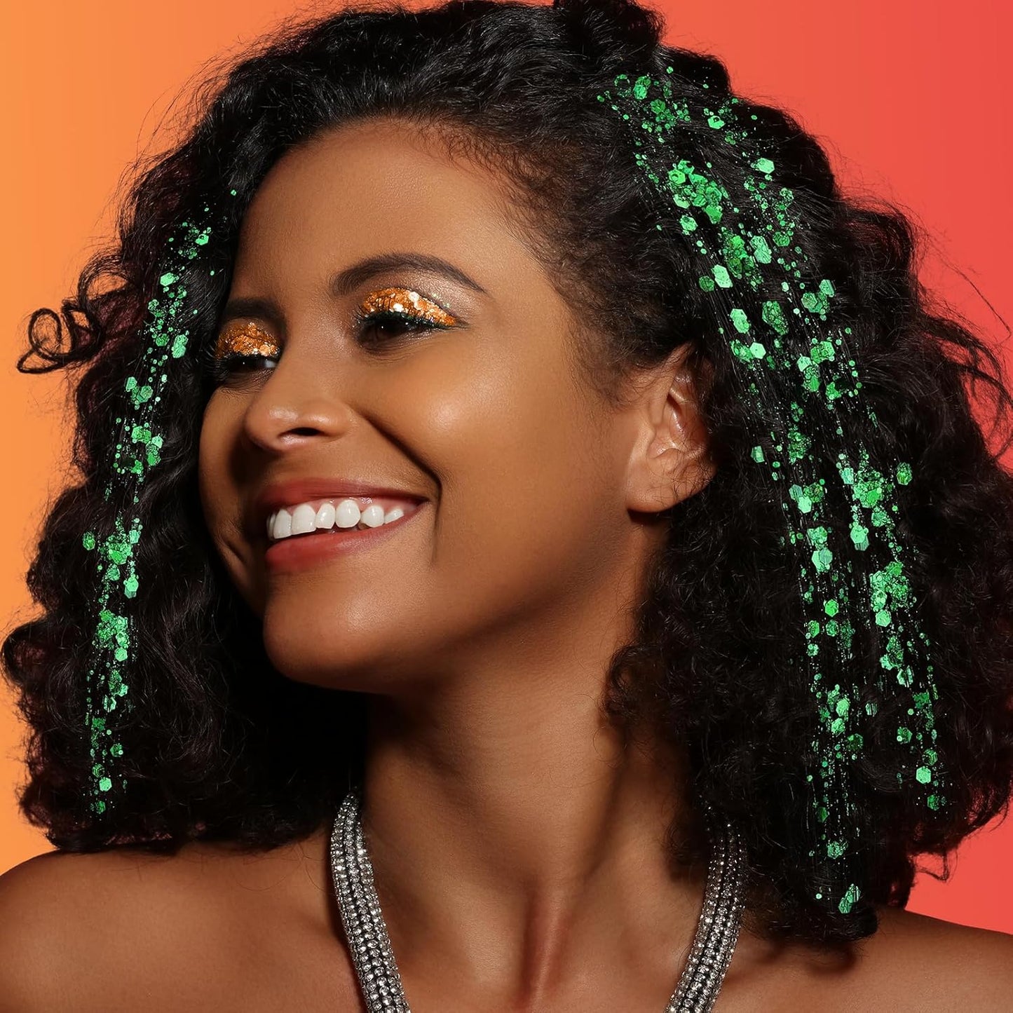 Teenitor 6 Colors Body Glitter Face Glitter for Women Kids, Halloween-Themed Color Face, Body Hair Glitter Gel, Sparkling Glitter Gel for Festival Concerts Cheer