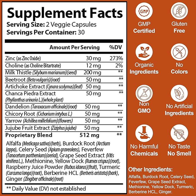 Liver Cleanse Detox & Repair 60 Pills