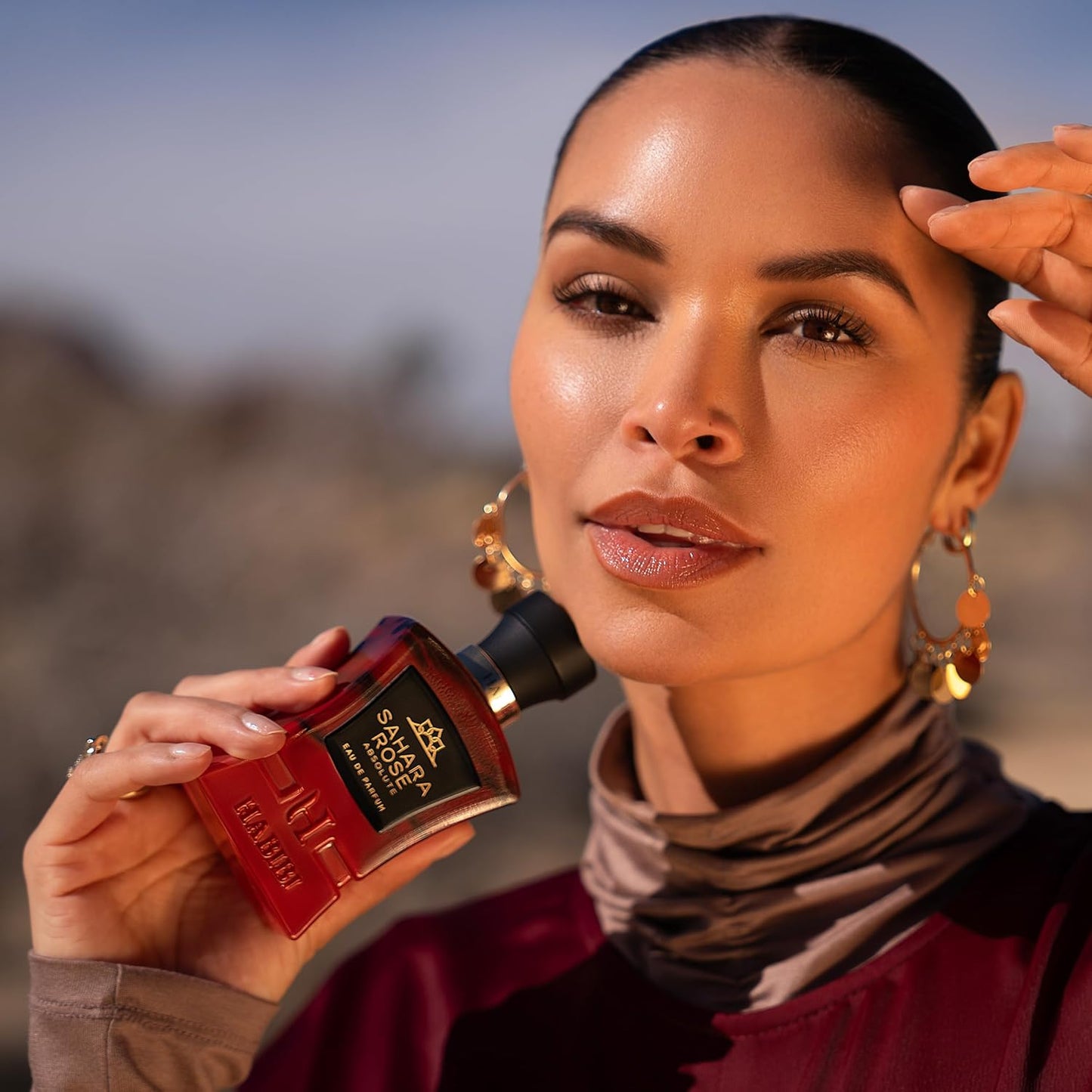 H HABIBI Sahara Rose Perfume for Men – 2.5 oz (75ML) Long Lasting Arabian Cologne, Floral Amber Woody Men Perfume, Luxury Fragrance Gift for Special Occasions