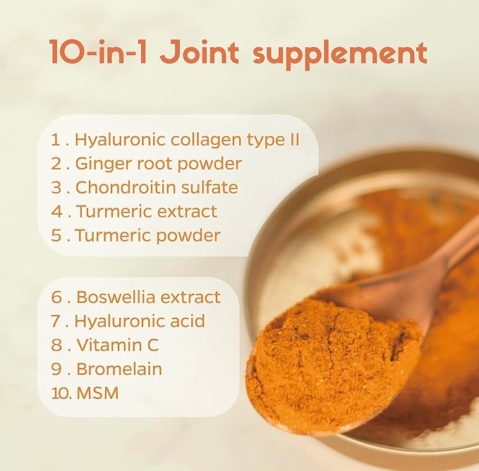 Chondroitin Boswellia MSM Turmeric Hydrolyzed Collagen (60Ct/30Day)