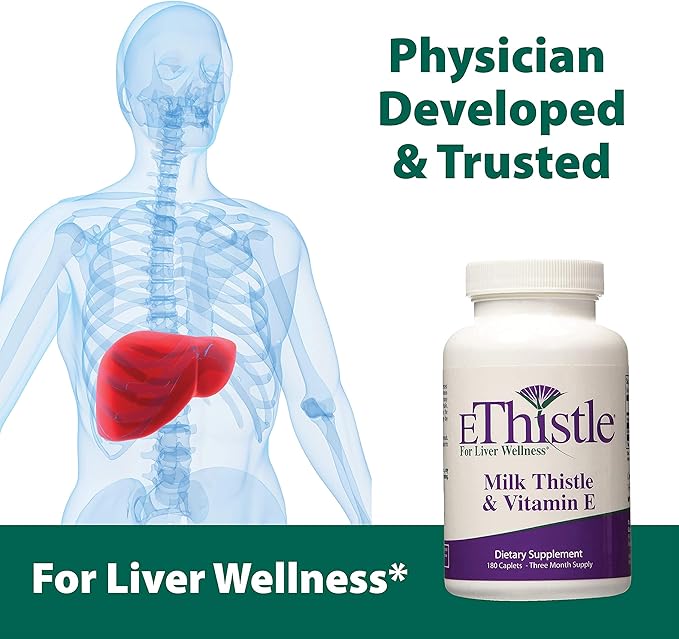 Liver Wellness Dietary Supplement, Milk Thistle 180 Count 2)