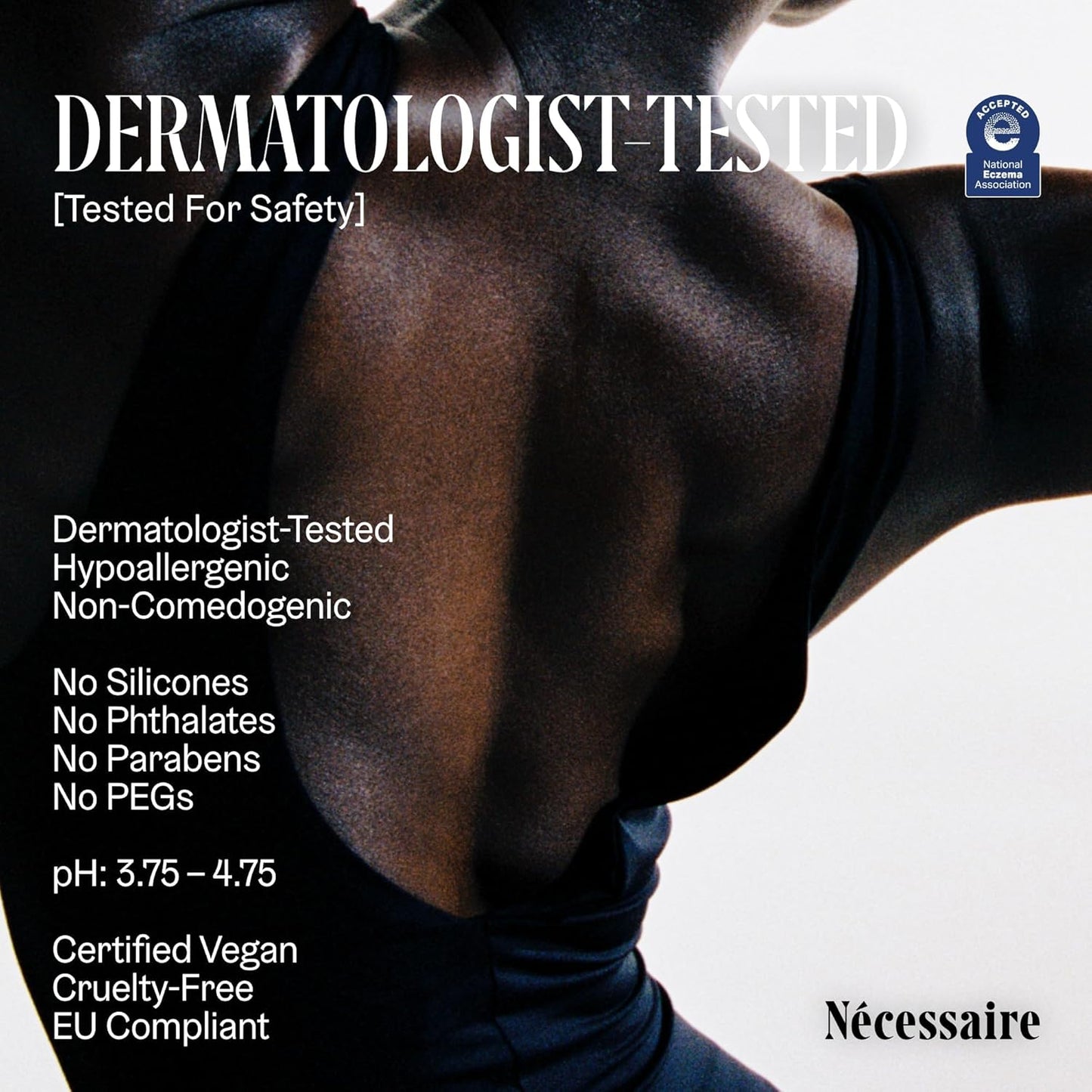 Nécessaire The Body Serum – Fragrance-Free Hydrating Lotion with Hyaluronic Acid + Niacinamide – Fast-Absorbing Body Serum for Sensitive + Eczema-Prone Skin. 1.7fl oz.