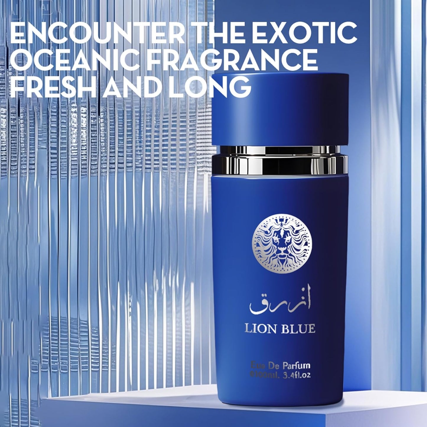 Cologne for Men Sarah Santorini 3.4 Fl Oz Eau de Toilette Spray Noted with Fresh, Spicy, Vanilla, Coconut Fragrance Alcohol-Free Luxury Men's Perfume for Daily Use