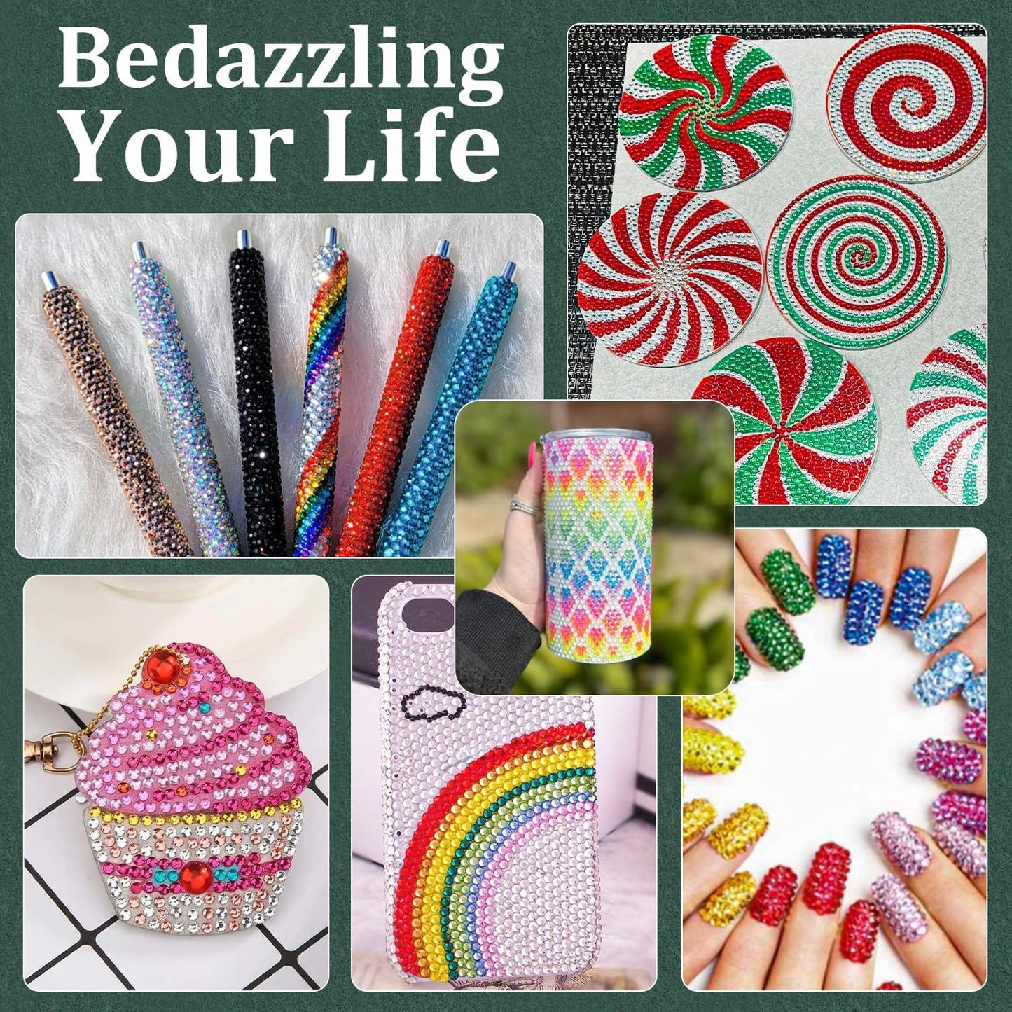 Resin Rhinestones for Crafting with B7000 Jewelry Glue, 1 Box Aquamarine Flatback Crystals with 3Pcs 10ml Glue for Bedazzling Crafts DIY Nail Art Makeup,Non Hotfix Gems for Clothing Shoes