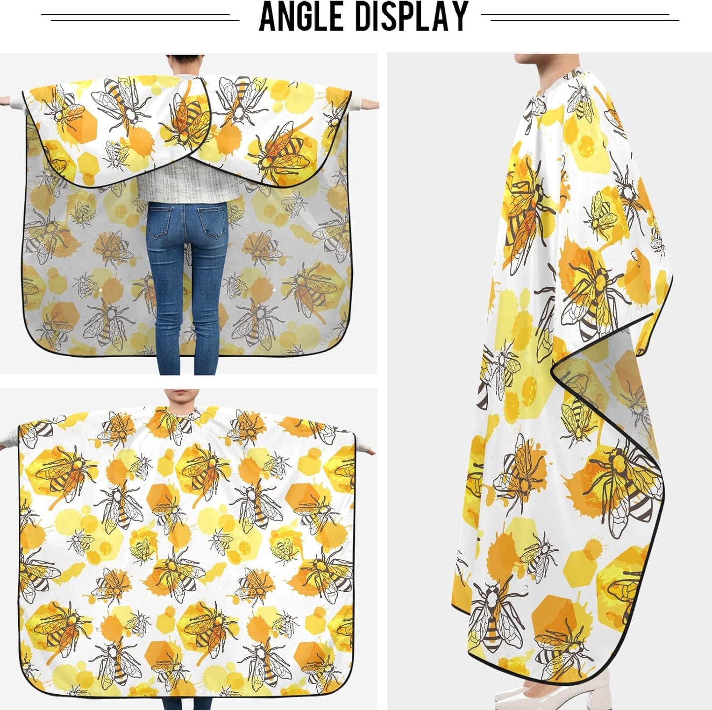 Stylish Barbershop Salon Barber Cape Haircut Cape Salon Apron Unisex Hair Cutting Apron for Men Women