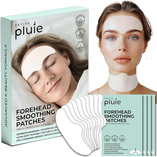 Advanced Forehead Wrinkle Patches Overnight - Anti Wrinkle Patches with Collagen, Peptides, Vitamin E - Strong Adhesion with Full Coverage for Forehead Wrinkles & 11 Lines, Made in Korea, 10 Count