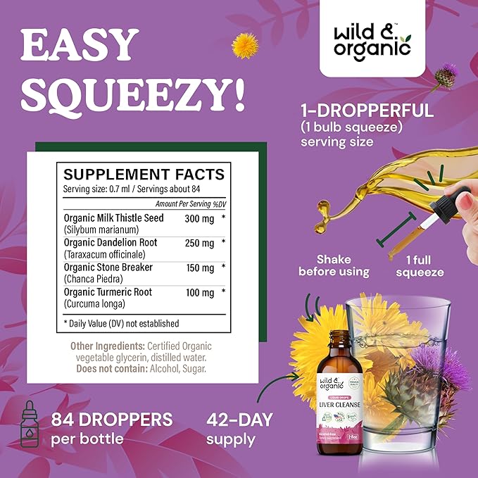 Wild & Organic Liver Cleanse Tincture 2 fl
