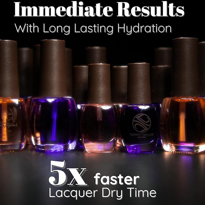 Tammy Taylor Hydrating Nail Cuticle Oil w/Cuticle Cream | Gardenia Cuticle Softener w/Vitamin E, Jojoba Oil, Natural Ingredients & USA Made Professional Nail Growth Oil for Growth & Strength .25 oz