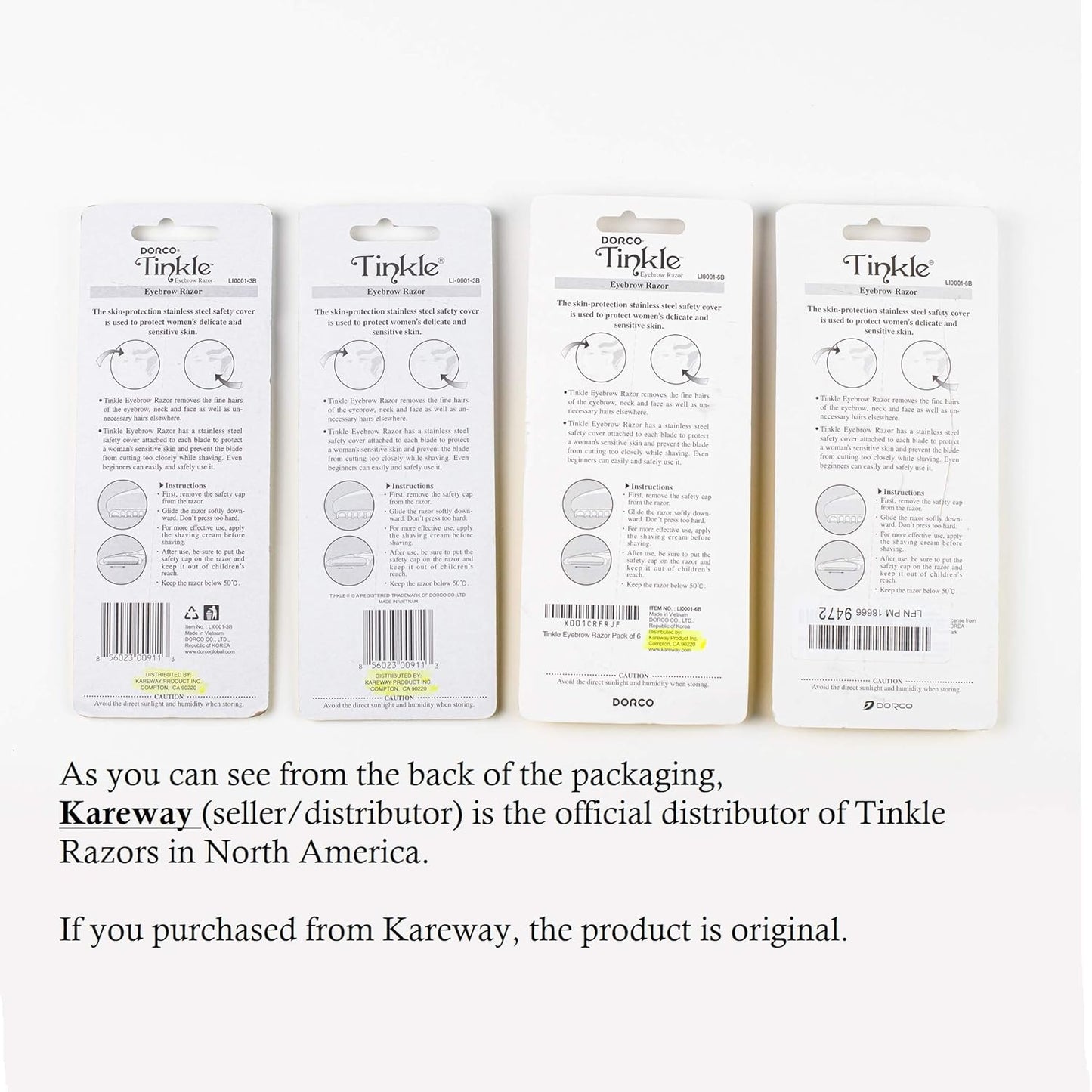 Tinkle Dermaplaning Tool 3ct, Dermaplane Razor for Women, Safe and Easy Peach Fuzz Remover, Eyebrow Trimmer with Protective Cover