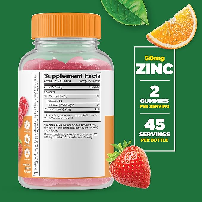 Lifeable Collagen & Biotin + Zinc 50mg, Gummies Bundle - Great Tasting, Vitamin Supplement, Gluten Free, GMO Free, Chewable