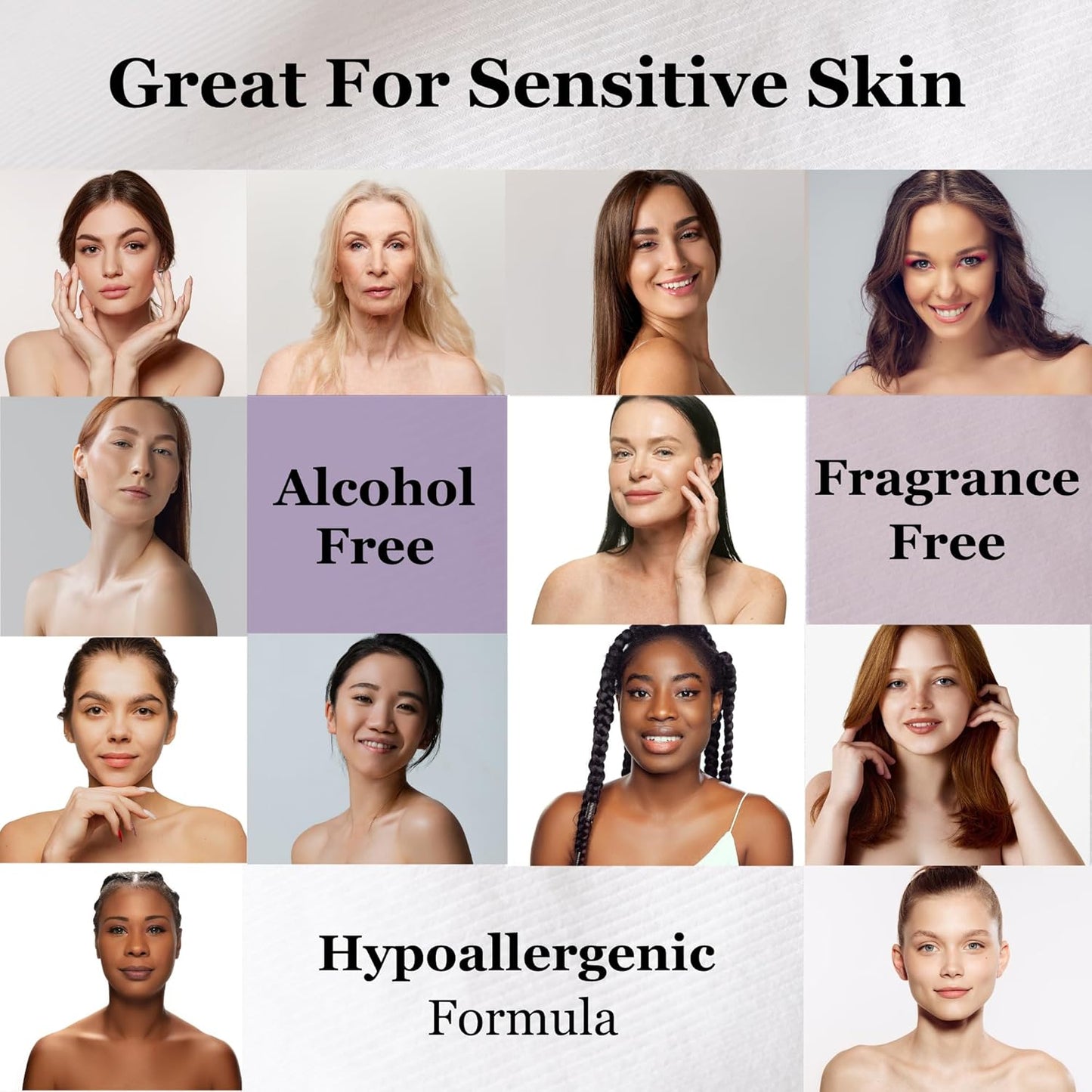 mivida Hypoallergenic Makeup Remover Wipes With Hyaluronic Acid, Alcohol Free & Frageance Free Makeup Wipes For Sensitive Skin, Plant Based Make Up Remover, Travel Friendly 2 ร 25 Count