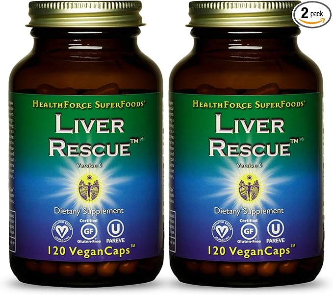 HEALTHFORCE SUPERFOODS Liver Rescue 120 Capsules 2)
