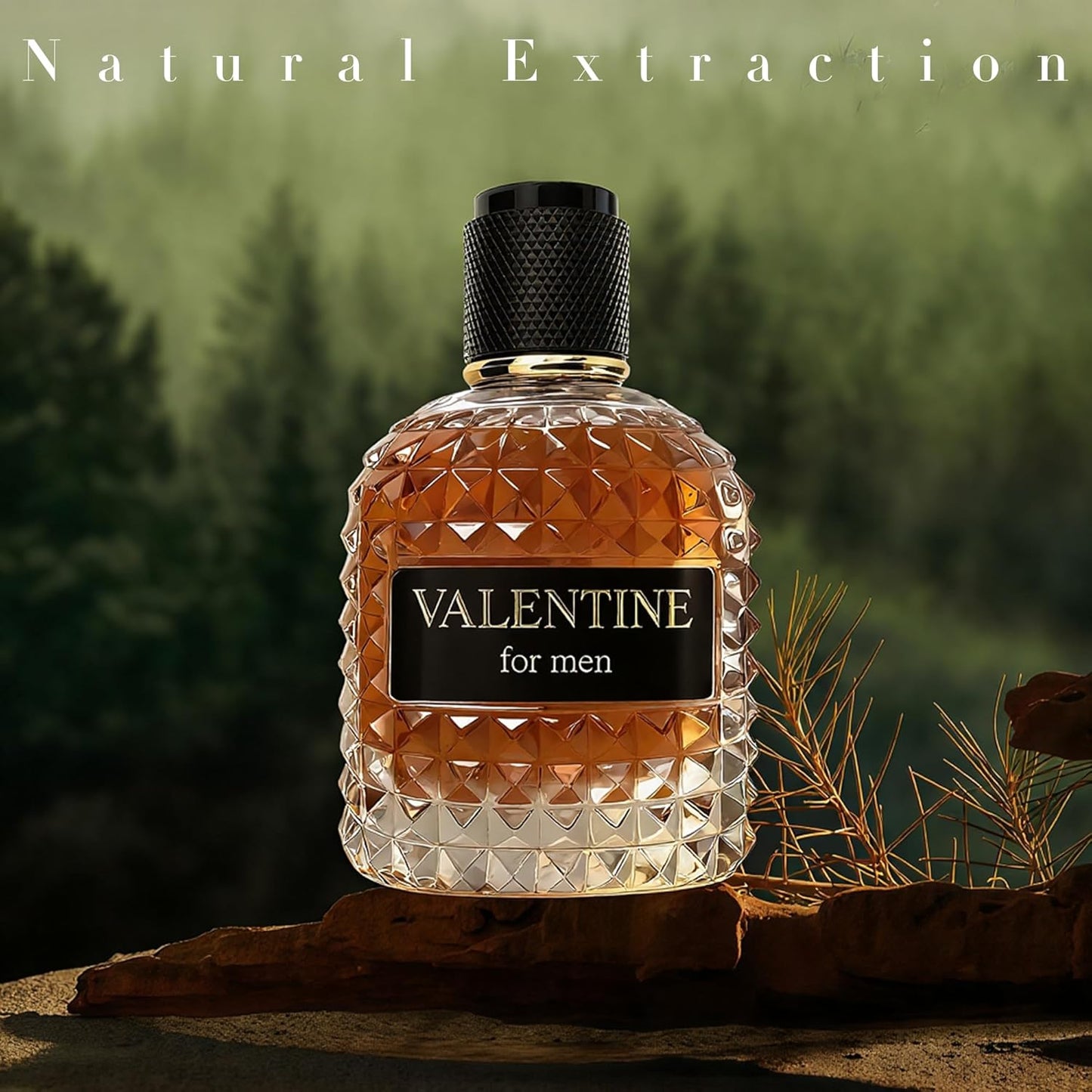 Valentine Men's Cologne–Coffee Bean, Chocolate & Hazelnut Scent Perfume for Men 3.4 Fl Oz Long Lasting Fragrance For All Occasions