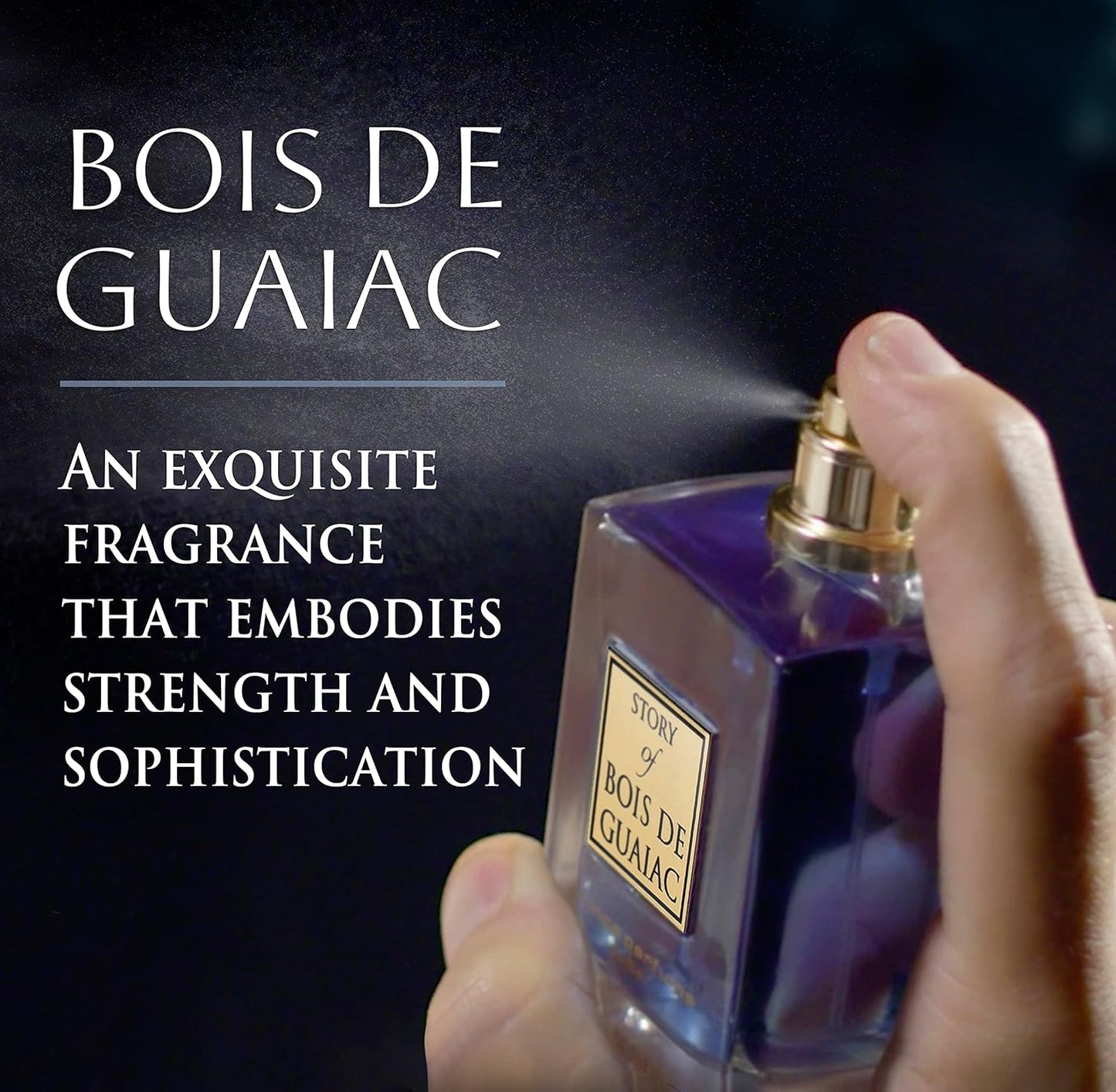 Prince Parfums Dubai - Story of Bois De Guaiac For Men - 3.4 Ounces - Extrait de Parfum - Exquisite Luxury Fragrance Exotic Woods, Amber, Citrus Notes - Refined Sophisticated Scent