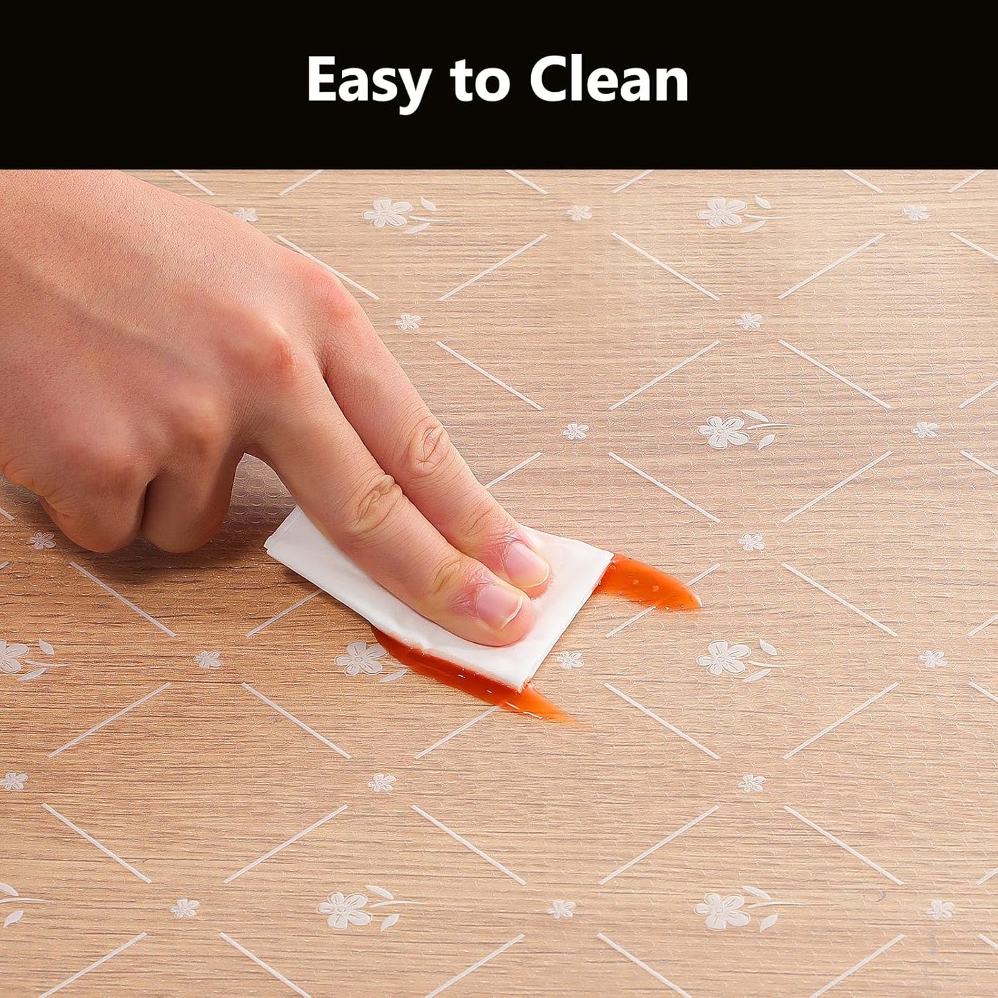 INNOLITES Kitchen Cabinet Shelf Liner | Non-Adhesive Refrigerator & Drawer Liner | Waterproof, Oil-Proof EVA with Floral Pattern | Easy to Cut & BPA-Free (23.6" x 236")